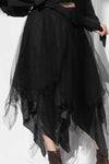 Marc Le Bihan 2590 Collection of Triple Tulle Silk Skirts Handmade in France MLB-2590-HEI Black